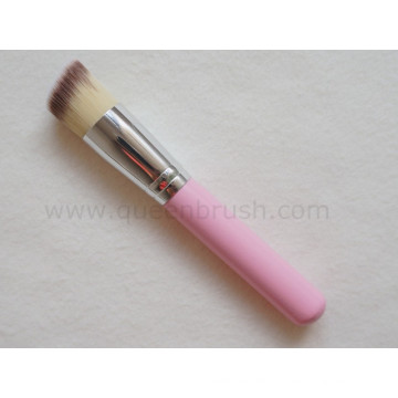 Heiße Verkaufs-flache Oberseite rosafarbene Puder-kosmetische Bürste